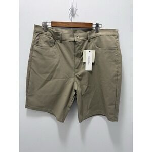 Calvin Klein Mens Shorts W38 Greige Infinite Flex Classic Fit Stretch NWT